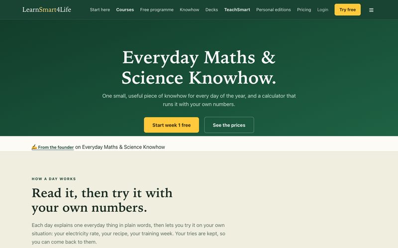 The Everyday Maths & Science Knowhow for All website