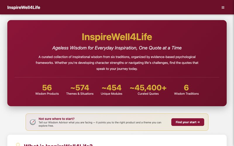 The InspireWell4Life website